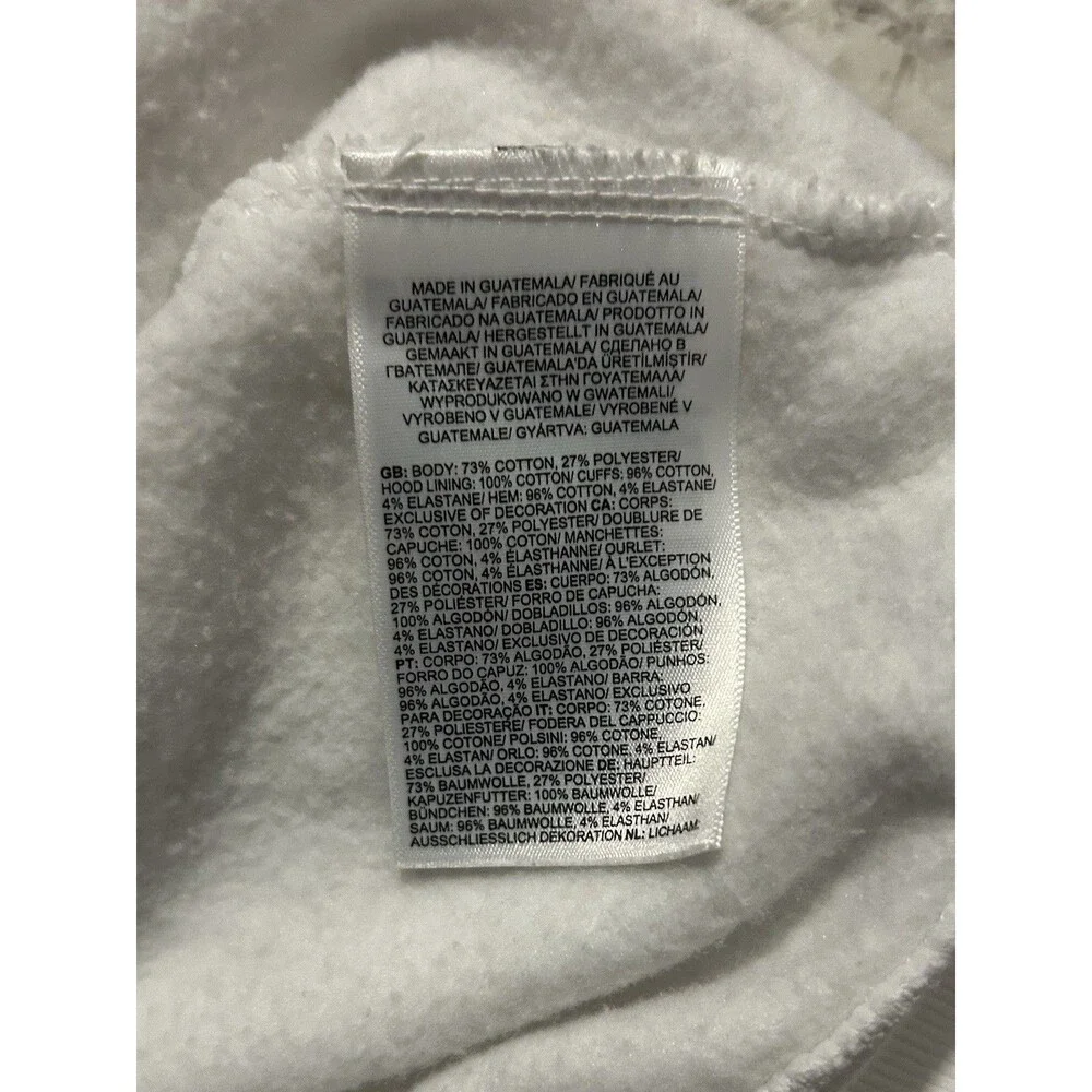 The North Face Graphic Injection Hoodie Mens Medium White Fine Alpine Equipment